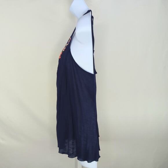 Anthropologie Tiny Embroidered Floral Racerback Tank Top XS Boho Feminine - Picture 8 of 11